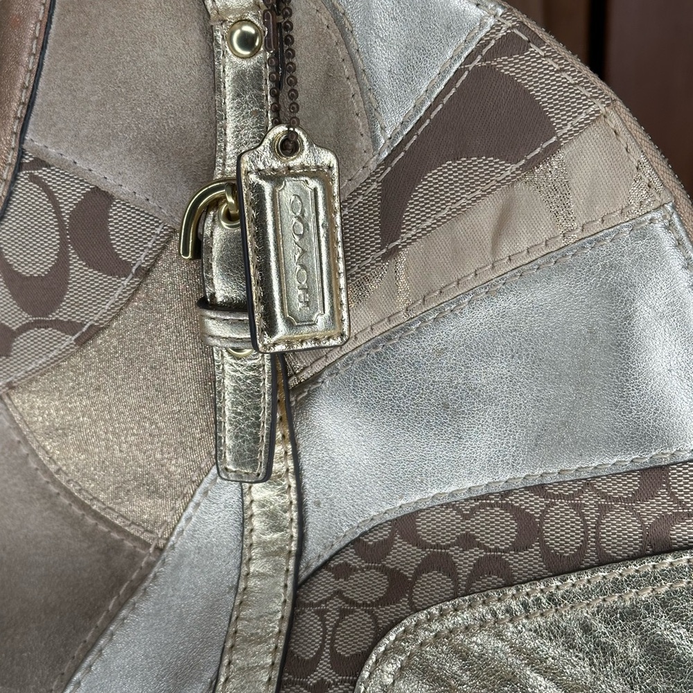 Coach Metallic Patchwork Shoulder Bag - image 6